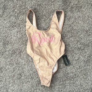 Rose sparkly swimsuit
